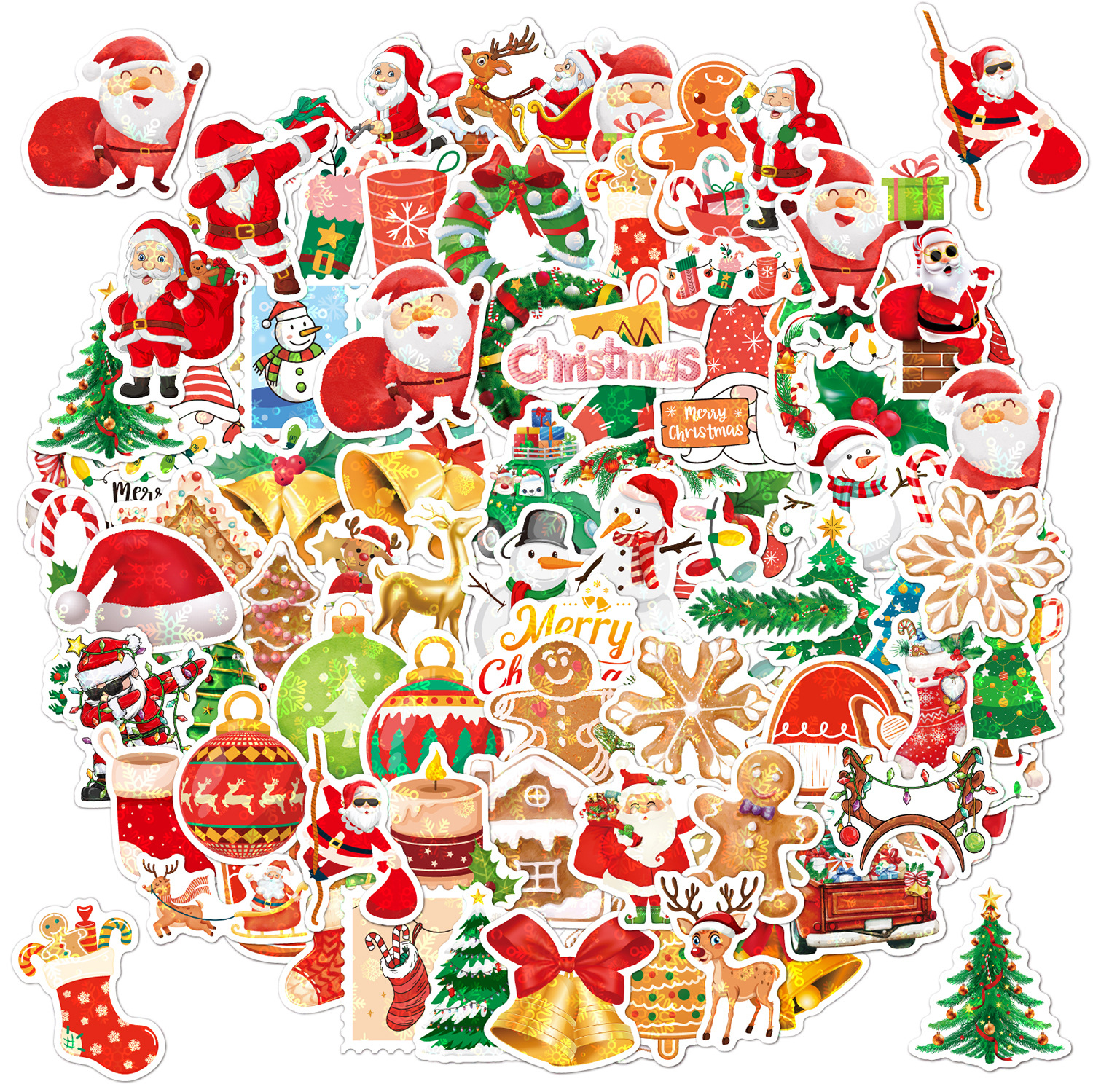 Juldekoration Gör-det-själv-julfönsterklistermärken Återanvändbara  julväggklistermärken Julglas Vinyl Avtagbara väggmålningar Dörrdekorerade  Jul Hom