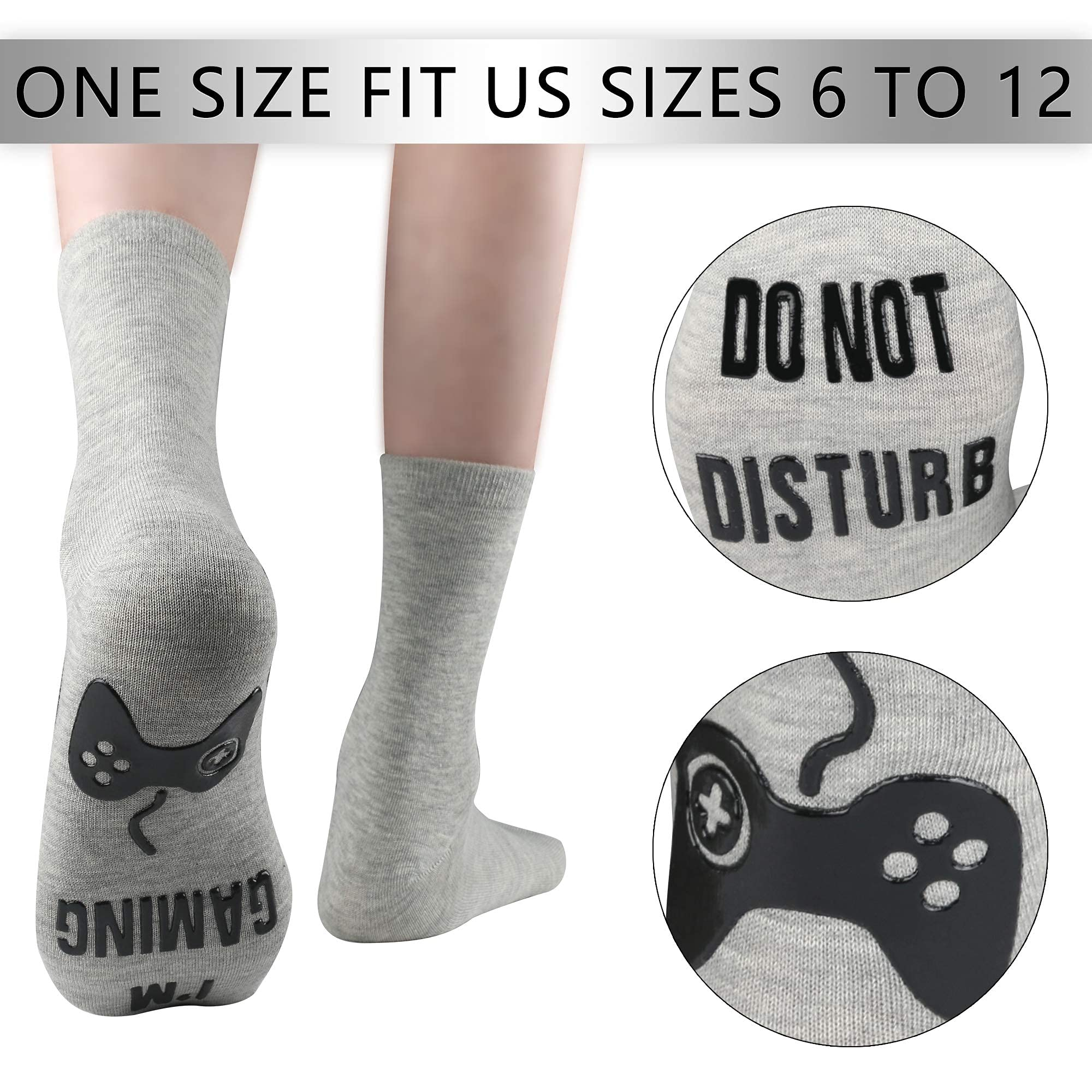 thumbnail image 3 of Calcetines de juego No Molestar - Gris, 3 of 4