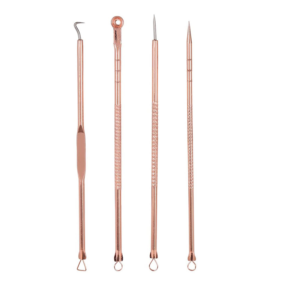Herramienta extractora de comedones y espinillas, kit eficaz para eliminar el acné, tratamiento para imperfecciones, espinillas, eliminación de granos para la piel de la nariz y la cara.