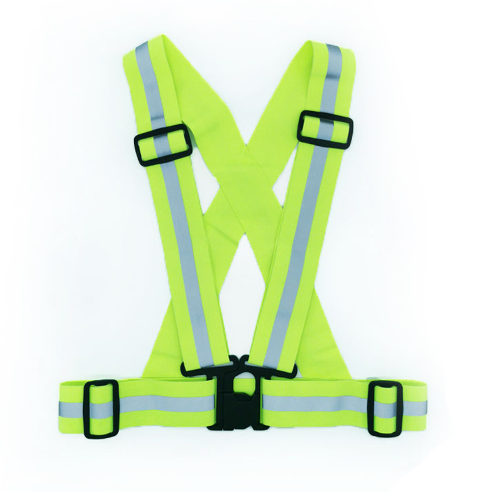 Chaleco reflectante para correr, seguridad ajustable VES, correas reflectantes de alta visibilidad para correr de noche, ciclismo al aire libre, motocicleta, paseo para perros, trotar
