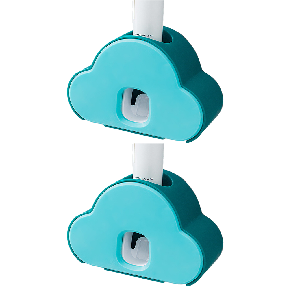 Exprimidor automático de pasta de dientes 2 en 1, soporte para cepillo de dientes, dispensador de pasta de dientes montado en la pared para niños y familias, soporte para pasta de dientes en el baño
