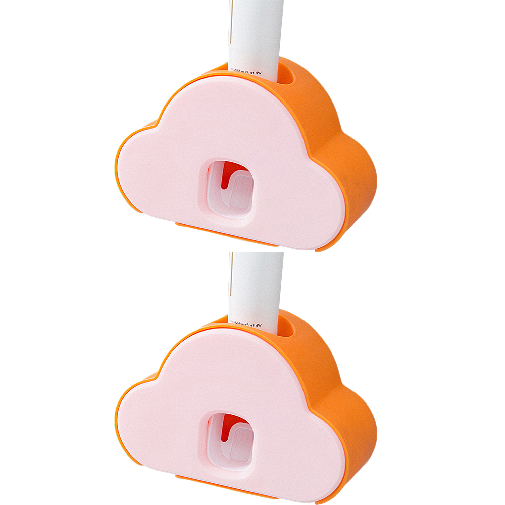 Exprimidor automático de pasta de dientes 2 en 1, soporte para cepillo de dientes, dispensador de pasta de dientes montado en la pared para niños y familias, soporte para pasta de dientes en el baño