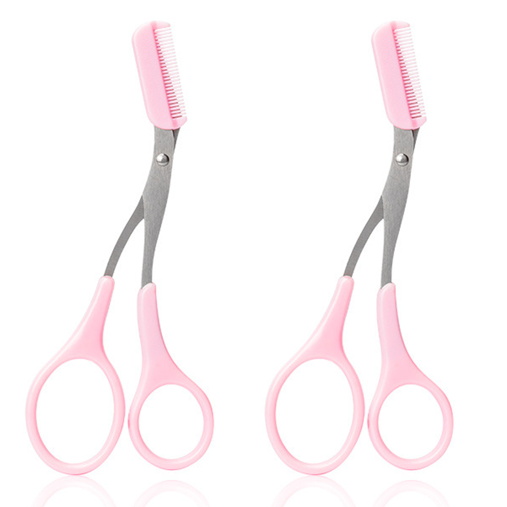 thumbnail image 1 of Tijeras de peine para cejas, herramienta para quitar el vello de pestañas y cejas, juego de herramientas de belleza para el cuidado de las cejas con un peine para cejas gratis, 1 of 7