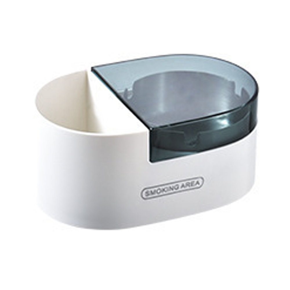 Cenicero para fumar montado en la pared o de escritorio con tapa para cigarrillos, cenicero cubierto a prueba de viento para fumadores, soporte para cenizas para baño, sala de estar, uso en