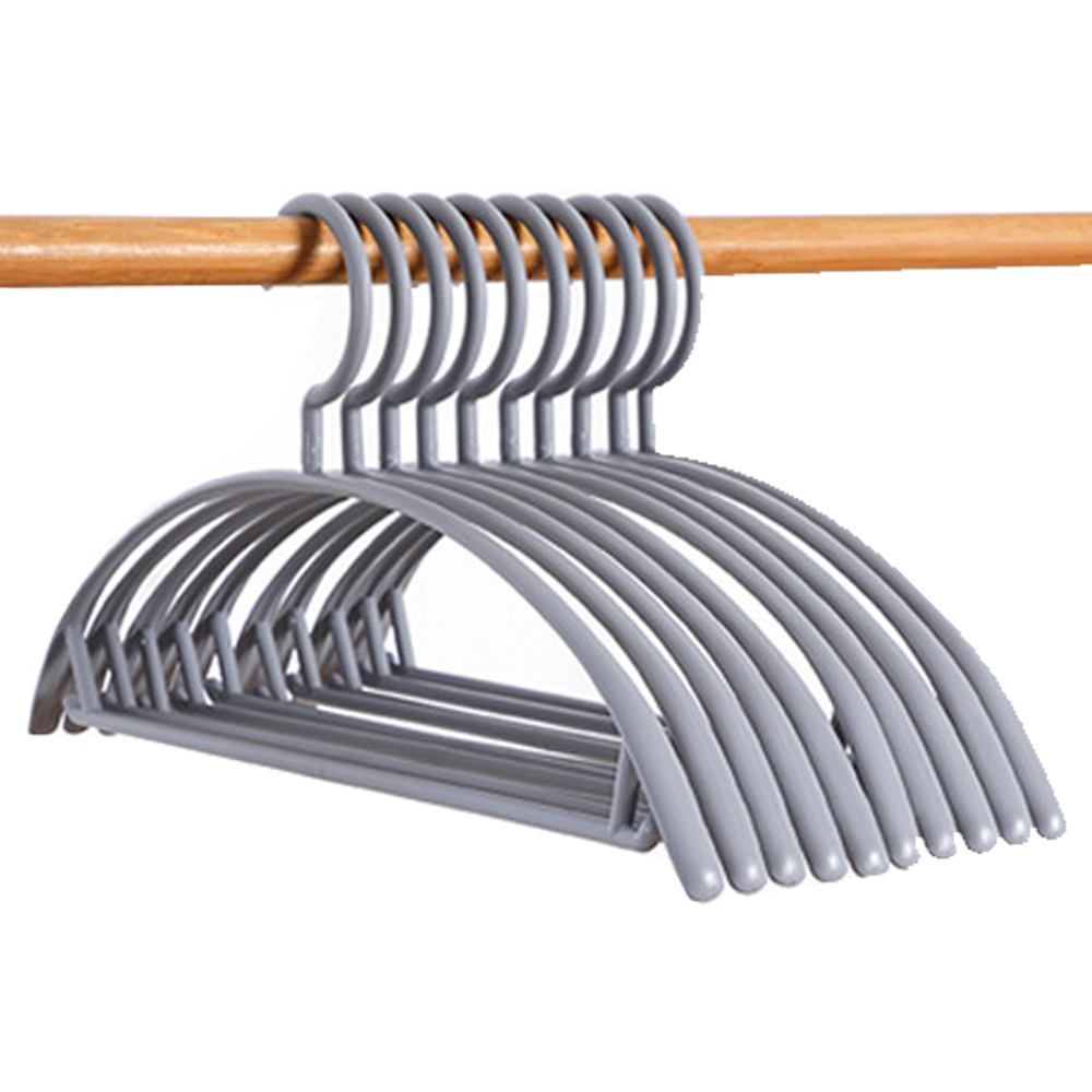 Perchas antideslizantes para adultos, perchas semicirculares sin costuras y atrevidas, soporte húmedo y seco, perchas duraderas para ropa del hogar, 10 Uds.