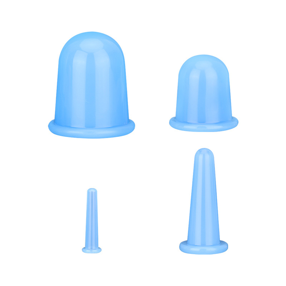 Juego de copas de masaje corporal de silicona especial para todo el cuerpo, cara, espalda y piernas, ventosas de silicona anticelulíticas, ventosas faciales, masajeador de vacío para celulitis