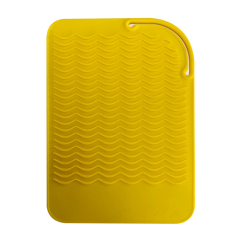 Bolsa de tapete de silicona resistente al calor, tapete térmico para herramientas de peinado, almohadilla anticalor de silicona para alisador de cabello, rizadores, planchas planas