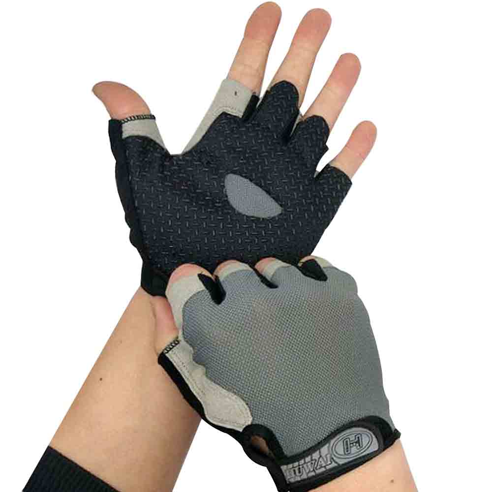 Guantes de ciclismo para deportes al aire libre, medio dedo, malla de verano, protector solar antideslizante transpirable