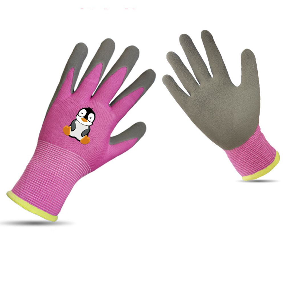 thumbnail image 1 of 2 pares de guantes de jardinería de dibujos animados para niños, patinaje sobre ruedas, resistentes al desgaste, 1 of 6