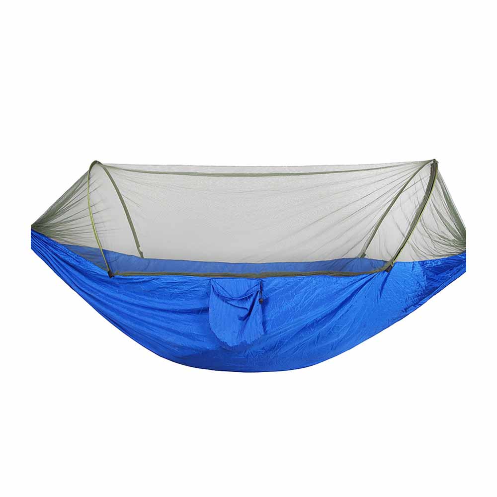 thumbnail image 1 of Hamaca para acampar con mosquitera, hamaca para dormir con columpio de viaje al aire libre para mochileros de senderismo, 1 of 6
