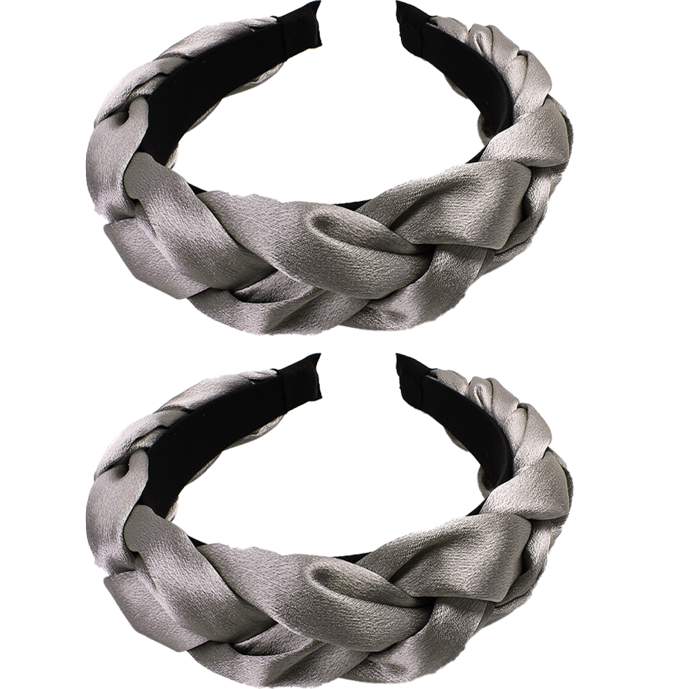 thumbnail image 1 of Diademas para mujer, diademas trenzadas de terciopelo, diadema de moda, accesorios para el cabello cruzados, 1 of 6