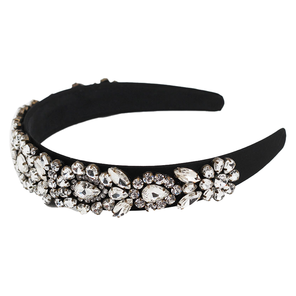thumbnail image 1 of Diademas de cristal a la moda, accesorios para el cabello con piedras preciosas barrocas, diadema a la moda, diademas para mujer, 1 of 6
