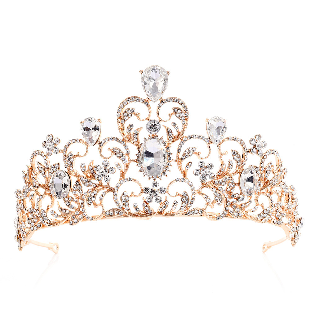 Coronas góticas para niñas – Tiara de reina barroca vintage para bodas, desfiles de graduación