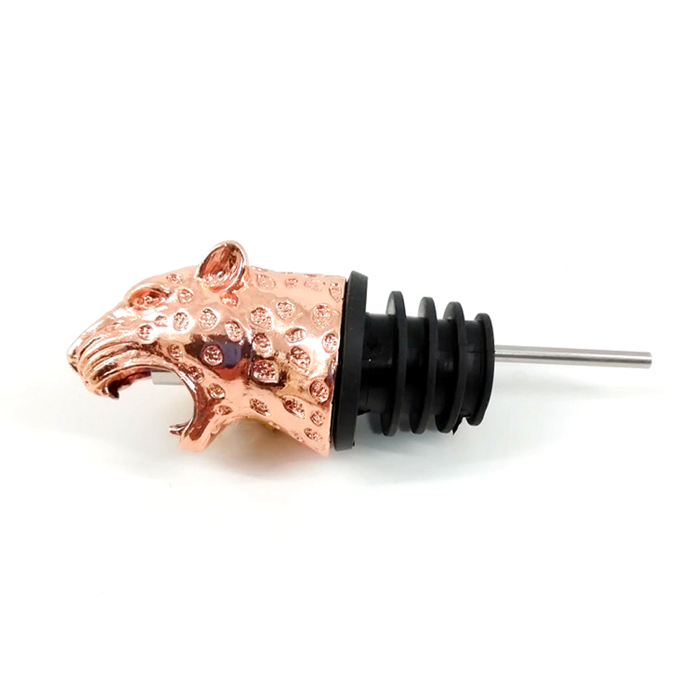 thumbnail image 1 of Aireador de vino animal de acero inoxidable y vertedor de licor, boquilla decantadora de lujo para vino tinto y blanco robusto, 1 of 6
