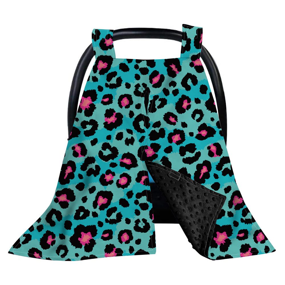 Funda para cesta de bebé con estampado de leopardo, funda térmica para carrito, funda para asiento infantil