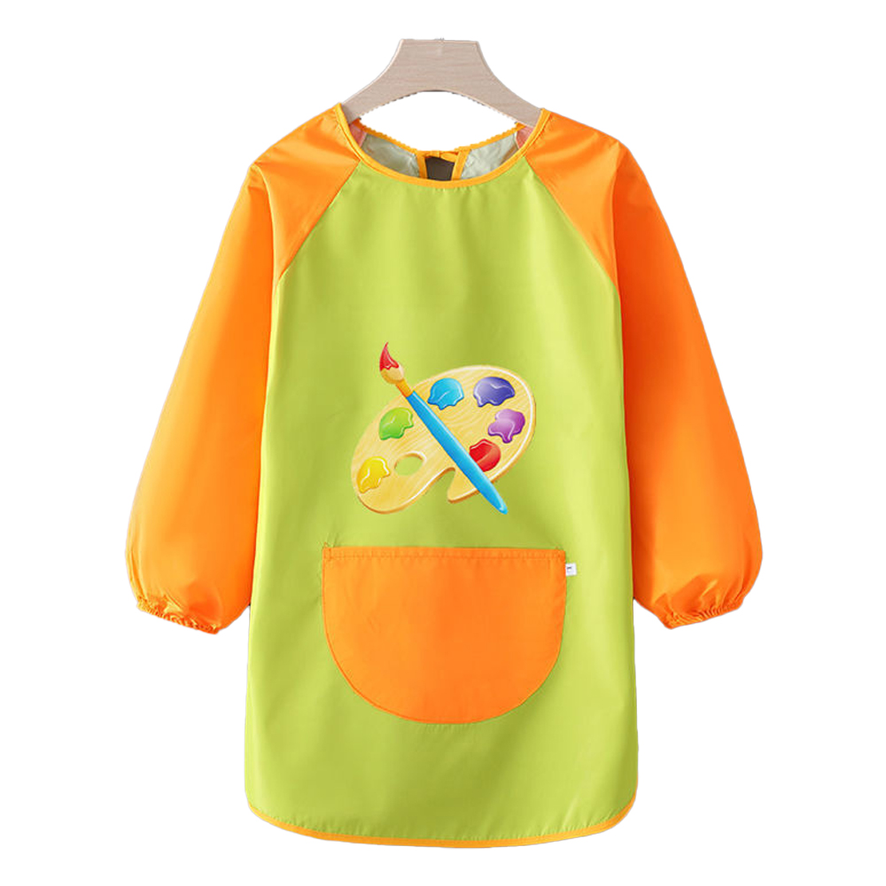 thumbnail image 1 of Delantal infantil sobrevestido Vestido de arte de estudio infantil, 1 of 6