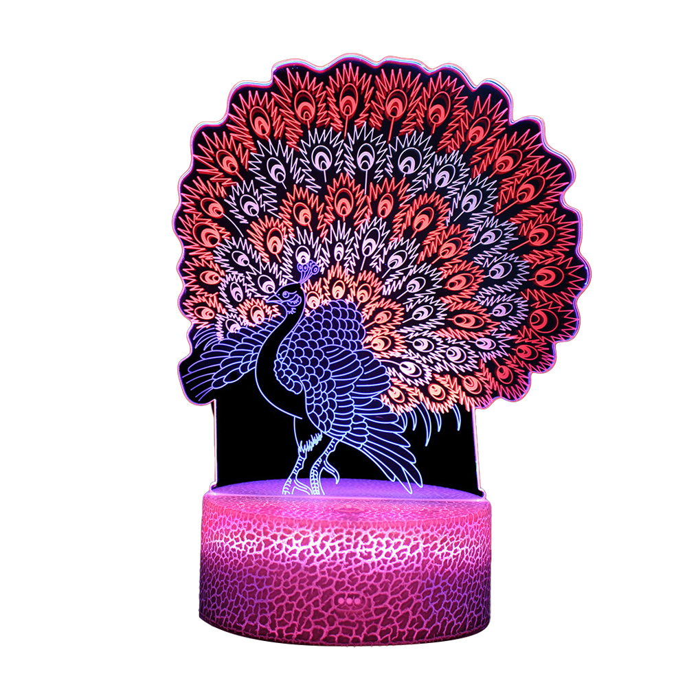 thumbnail image 1 of Luz nocturna 3D fresca, luz creativa para regalo, lámpara LED para mesita de noche, 1 of 6