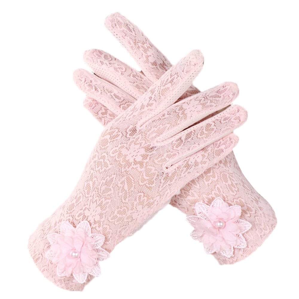 Guantes de encaje floral estilo años 20 para boda, fiesta de ópera, guantes de encaje elásticos, tamaño adulto