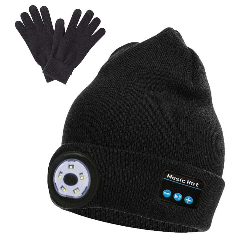 thumbnail image 1 of Los auriculares Bluetooth llevaron la tapa de la lámpara Iluminación corriente nocturna al aire libre Luz de advertencia intermitente azul roja, 1 of 7