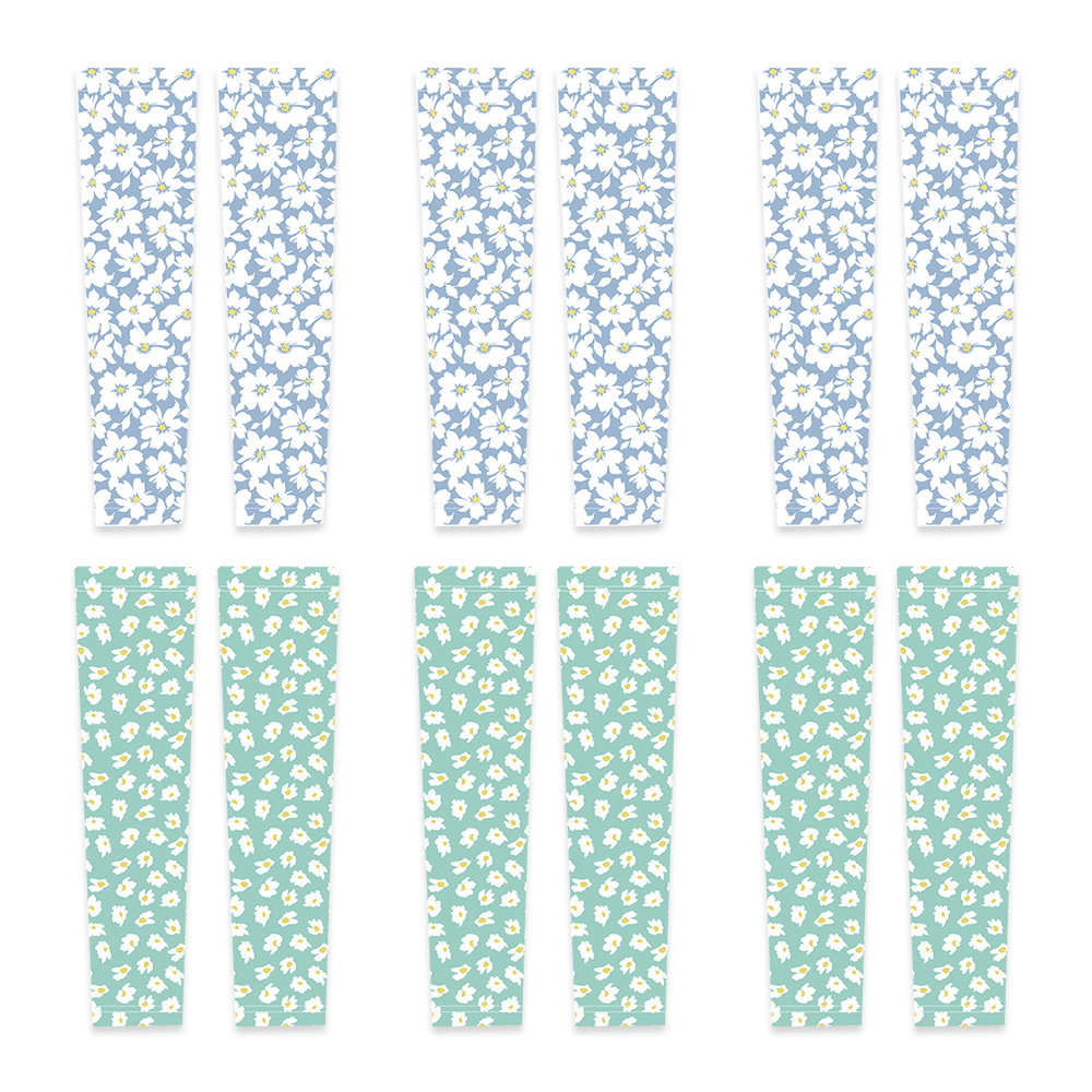 thumbnail image 1 of 6 pares de mangas de protección solar de verano para niña, lindas mangas protectoras de brazo anti-ultravioleta para conducción al aire libre finas de seda helada, 1 of 6