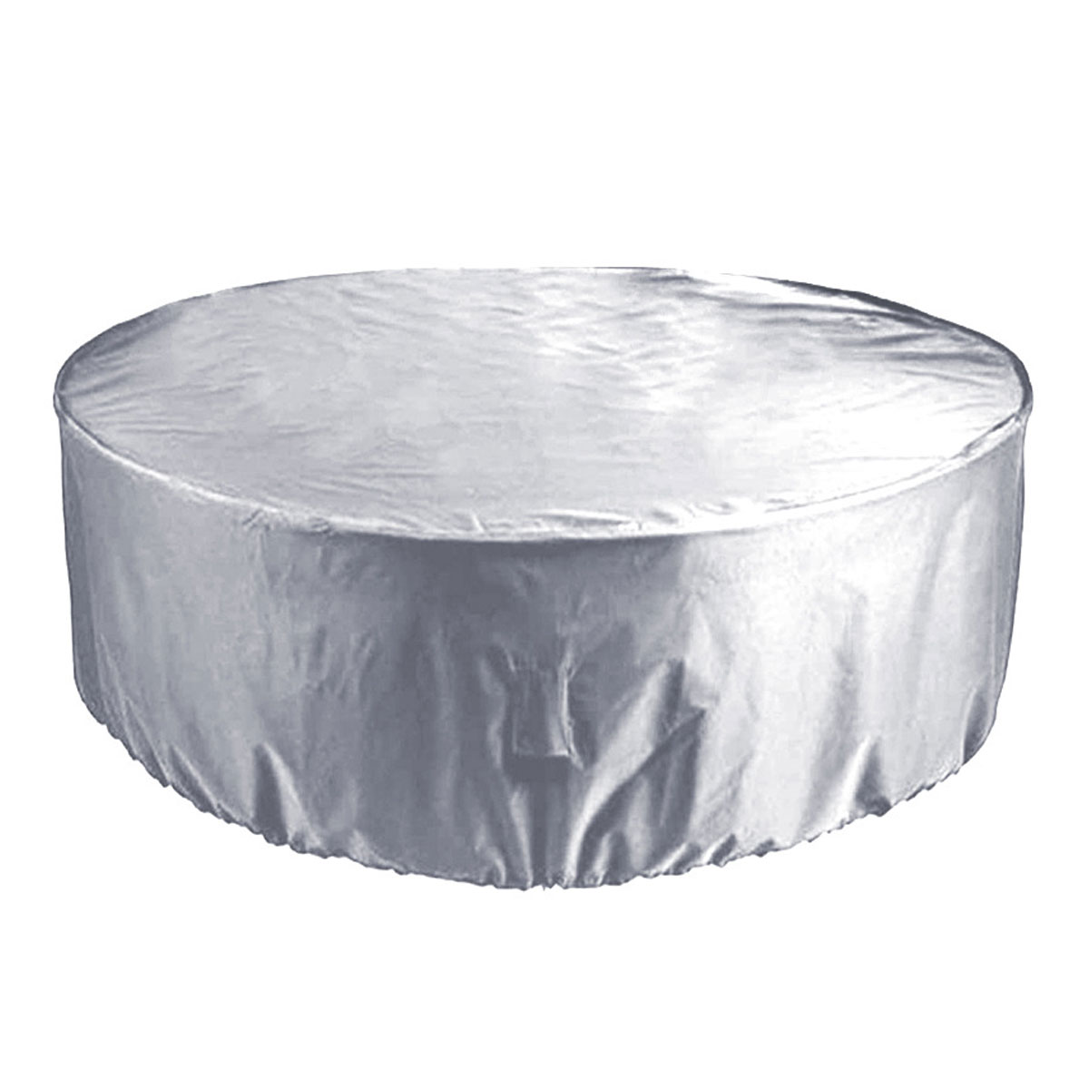 thumbnail image 1 of Funda Redonda para Mesa de Patio, Fundas para Muebles de Patio Impermeables, Funda para Mesa y Sillas de Exterior, Plateada, 2 tamaños, 1 of 6