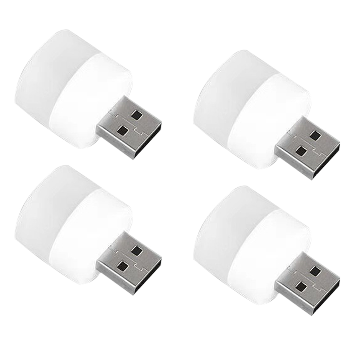 thumbnail image 1 of Luz nocturna USB, tipo mini bombilla LED enchufable, blanco cálido, adecuada para dormitorio, baño, 1 of 6