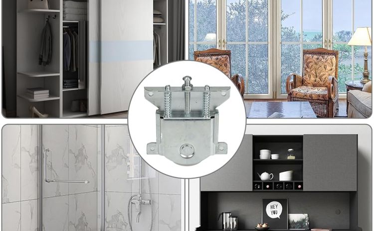 Huianpen 2 Paires Roulette Porte Coulissante Placard,Roulette