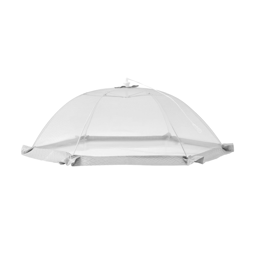 Cobertor para alimentos de malla de poliéster, Exterior, picnic, camping, barbacoa, planta, blanco