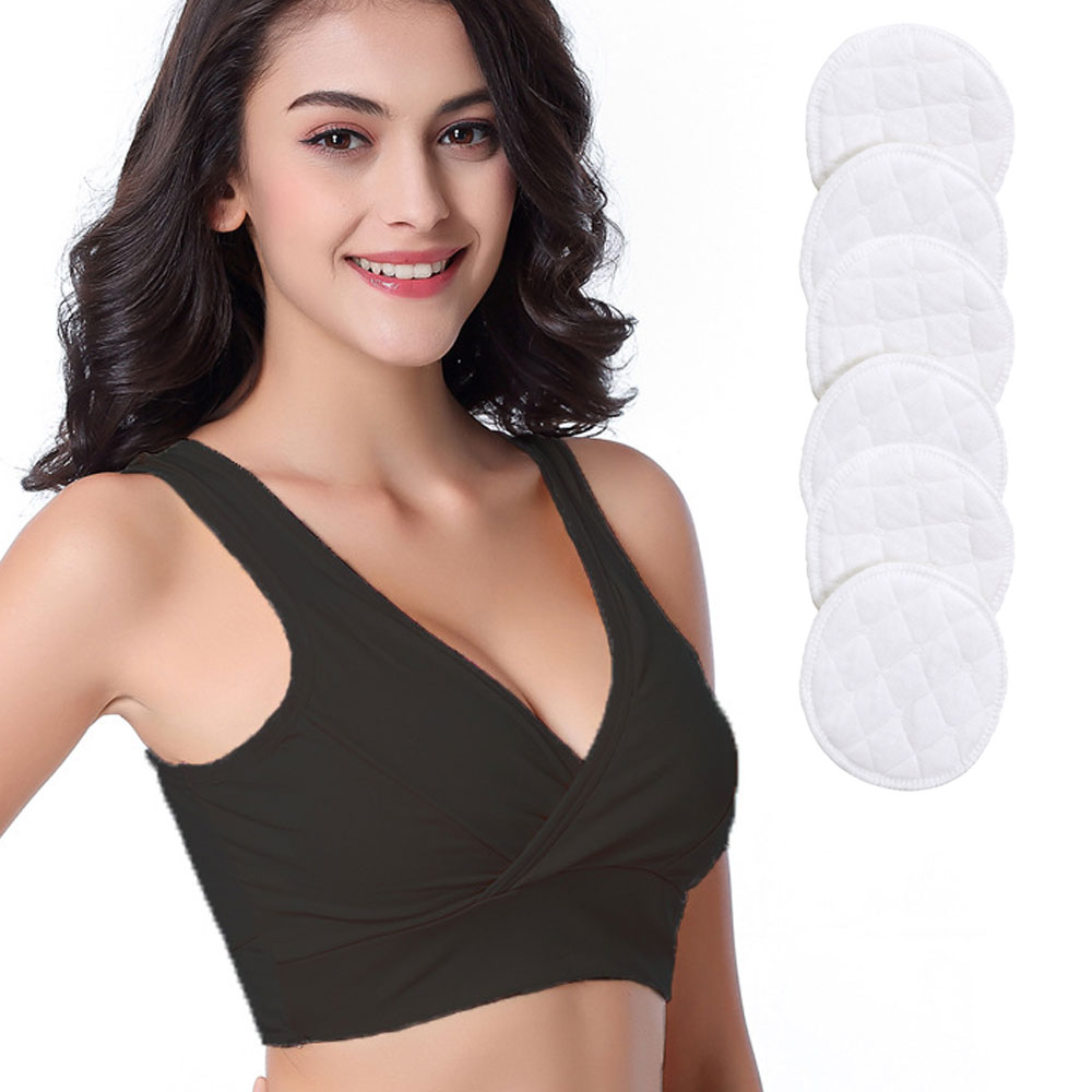 Ropa interior de maternidad estilo chaleco sin aros sujetador de lactancia cruzada cómodo sujetador de maternidad para dormir