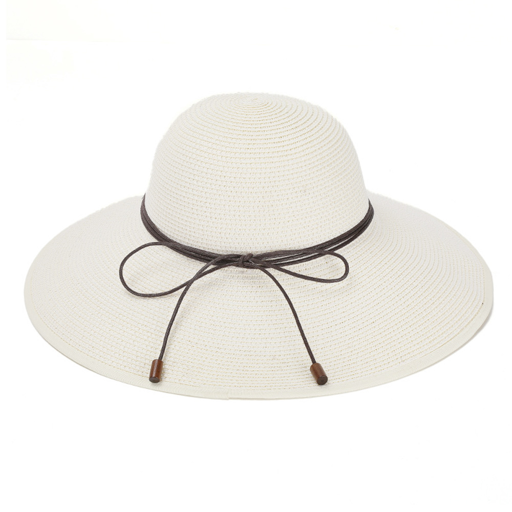 Sombrero de 56-58cm de circunferencia para mujer, sombrero de playa con borde grande, sombrero de sol plegable para vacaciones en la playa, sombrero de paja de viaje para verano