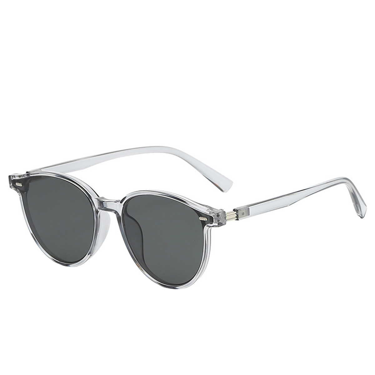 El marco pequeño retro es delgado, gafas de sol con personalidad de tendencia de tiro callejero, hechas de PC