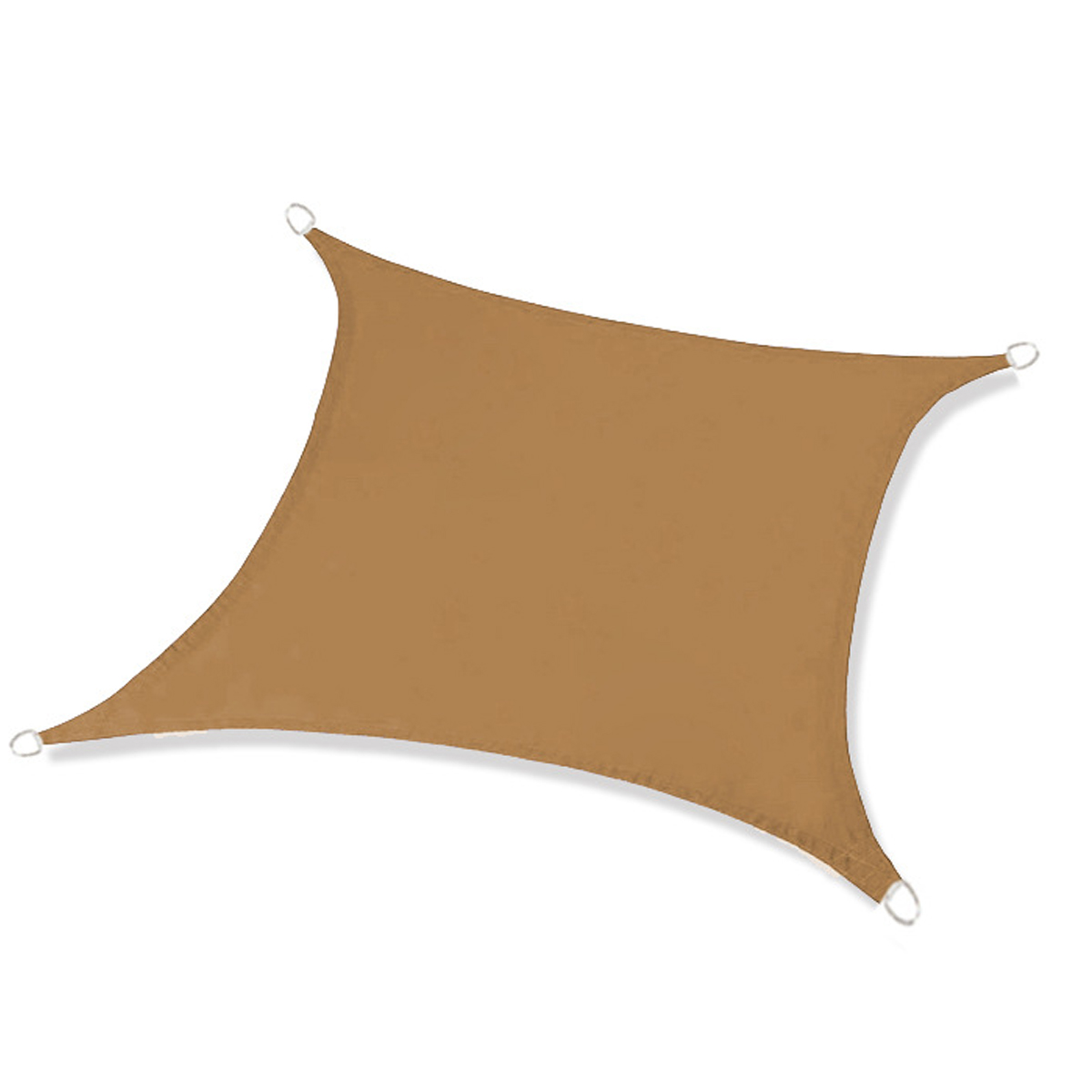 Vela de sombra impermeable para el sol, sombrilla de 2x2m para patio trasero, terraza, jardín, actividades e instalaciones al aire libre
