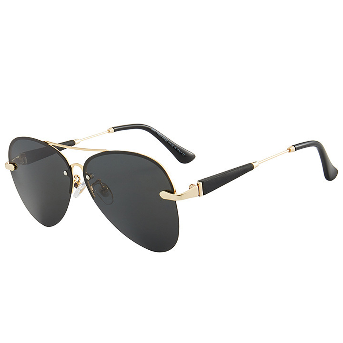 Gafas de sol polarizadas sin marco de la sombrilla de la tendencia de la moda, hechas de TR, metal, TAC