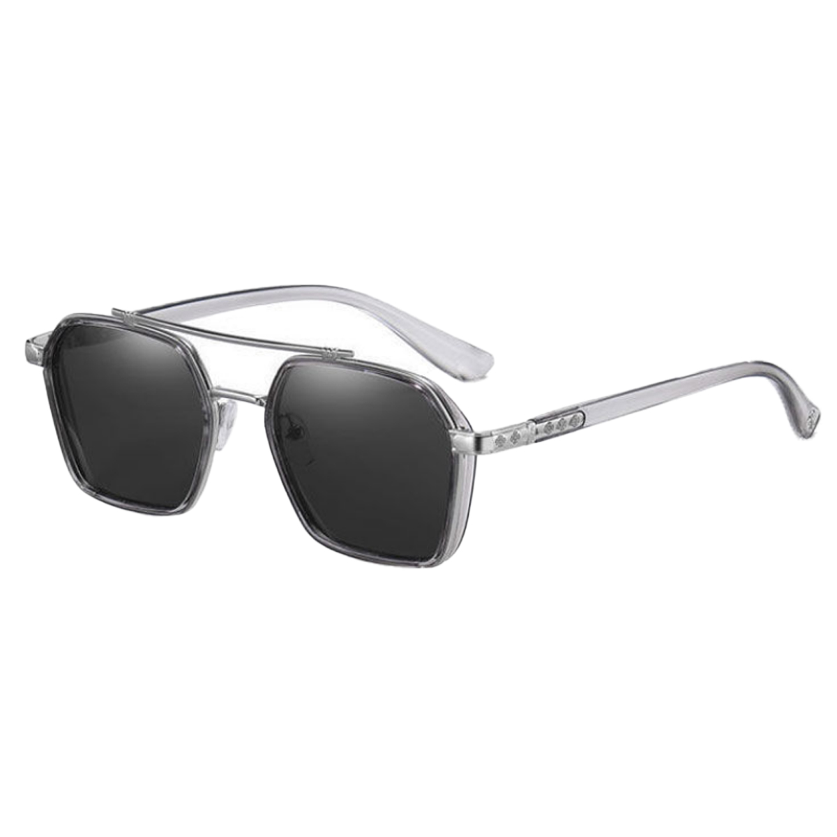 Gafas de sol polarizadas retras del haz del doble de las gafas de sol que cambian de color, hechas de PC, plástico, metal