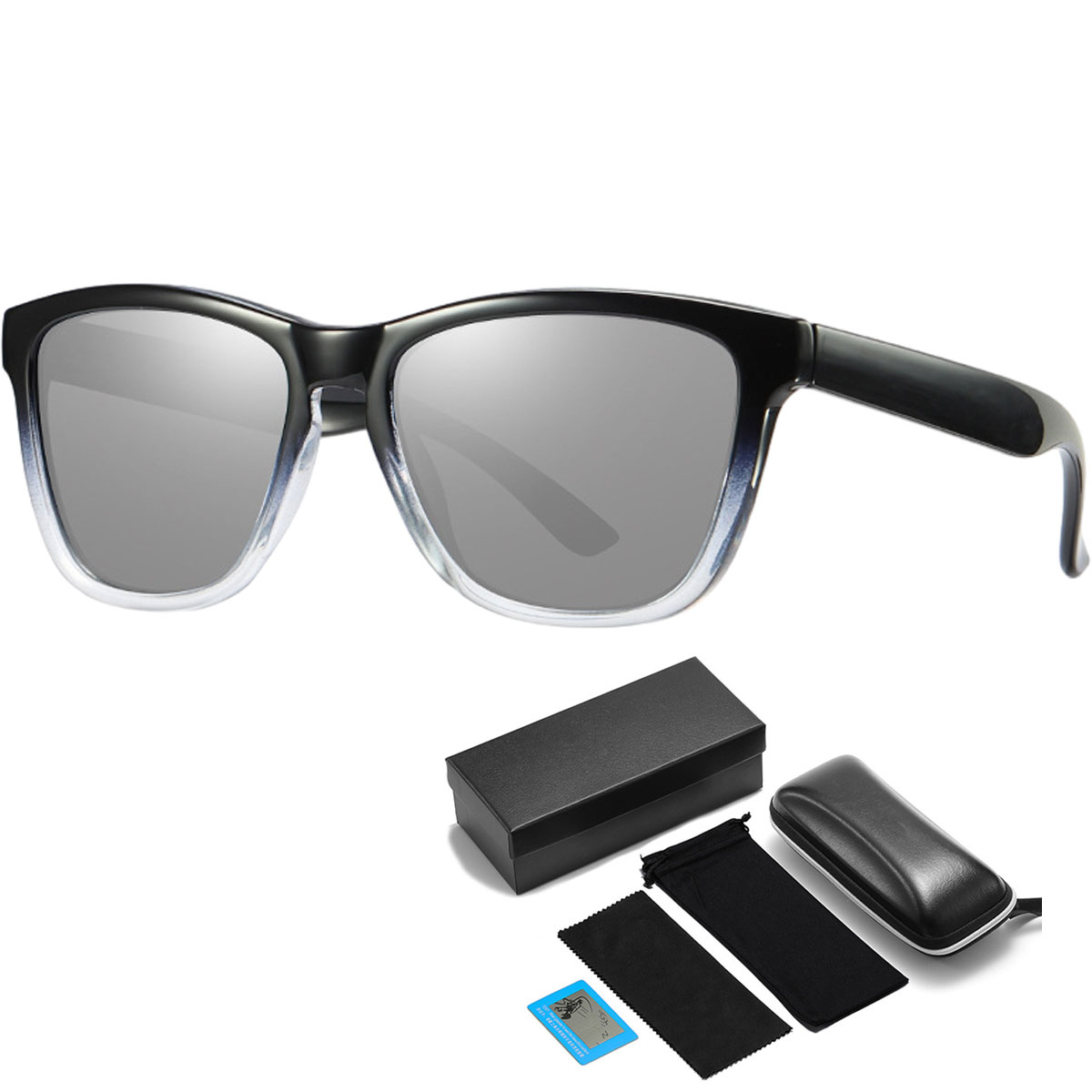 Gafas de sol deportivas polarizadas para hombres y mujeres, para conducir, pescar, andar en bicicleta y correr, con estuche para gafas, TAC+PC