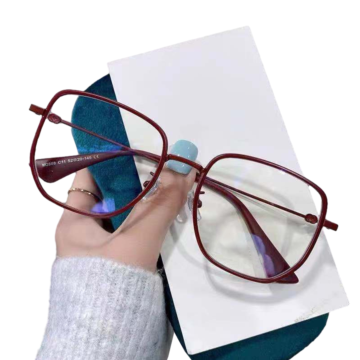 Gafas anti-azules personalizadas para tiro callejero de moda, hechas de PC y metal