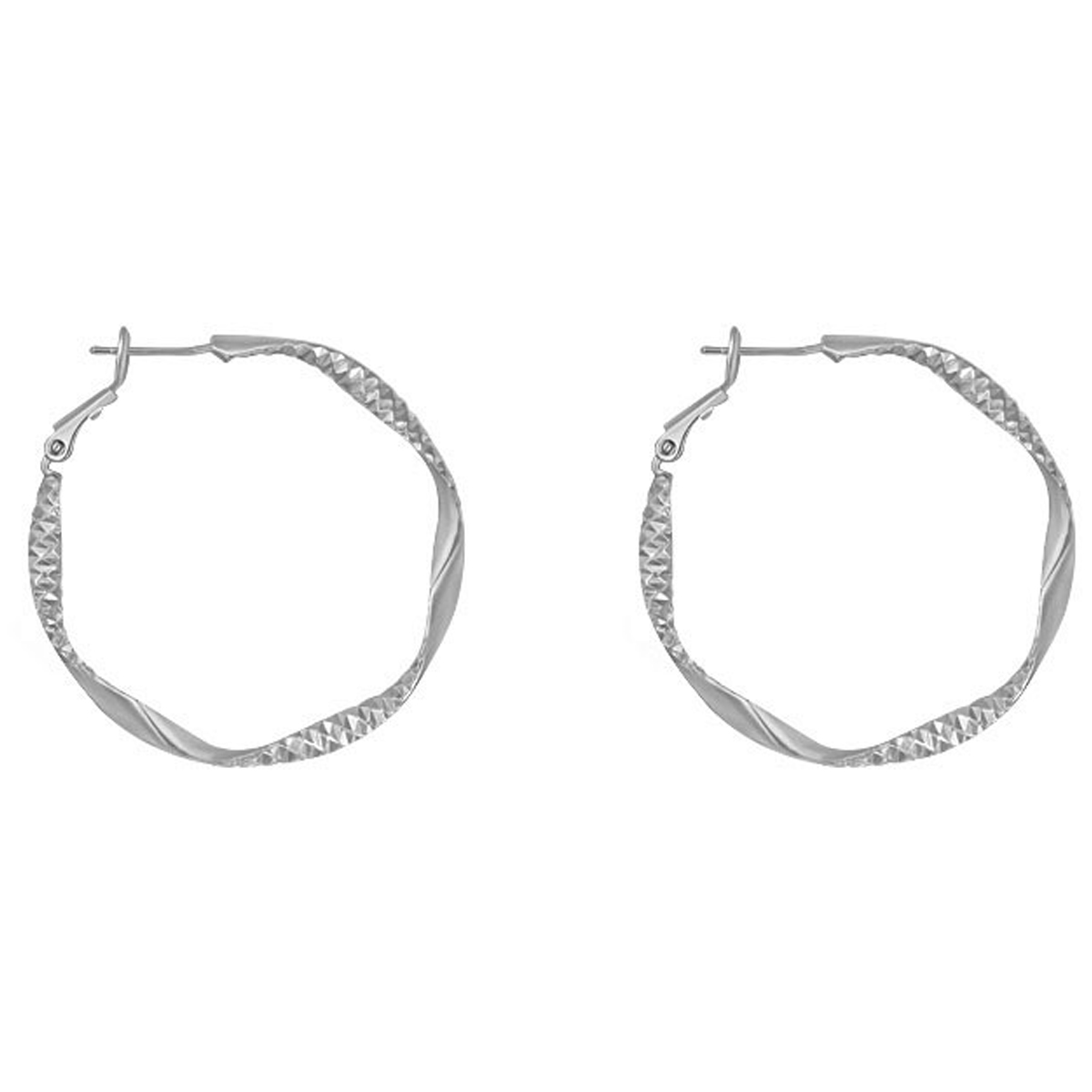 Pendientes de mujer Pendientes de metal geométricos de alto sentido de moda de estilo giratorio torcido