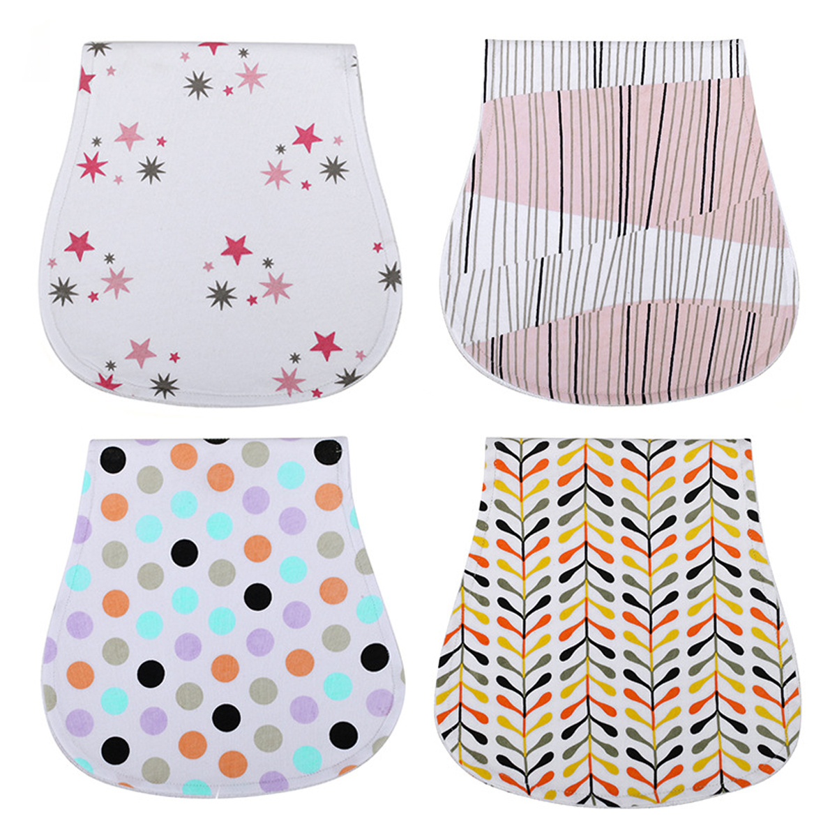 Paños para eructar para bebé, algodón suave, toallitas para bebé, toalla para la cara, trapos para eructar, baberos para niños recién nacidos y niñas, juego de 4
