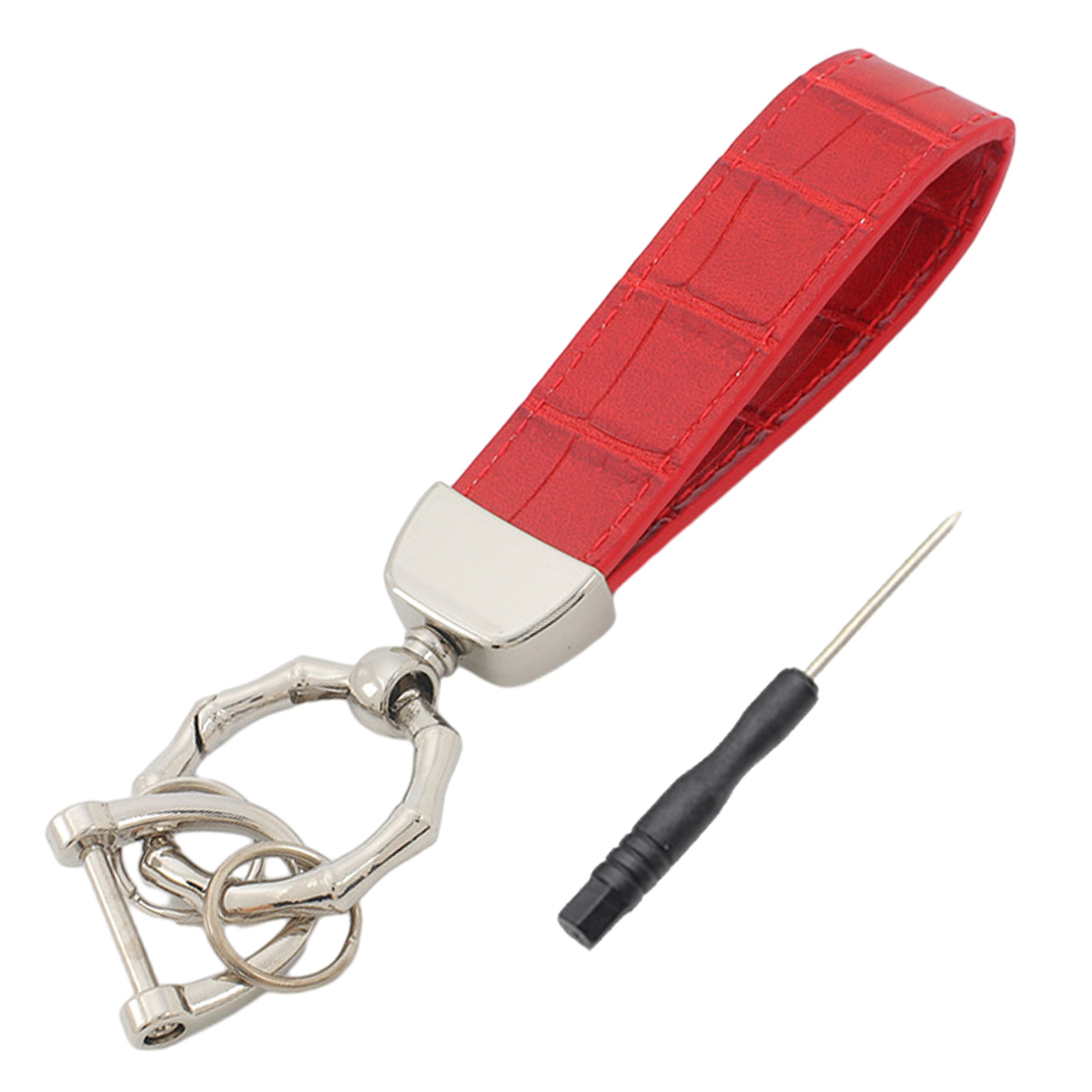 Llavero de cuero para coche, llavero universal, llavero de cuero para hombres y mujeres