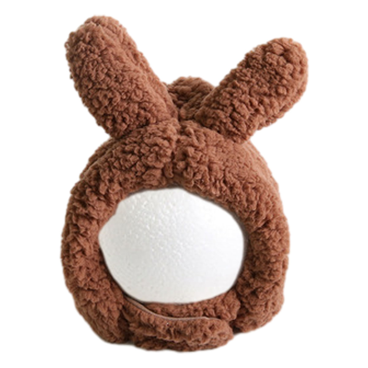 Gorros de invierno para niños pequeños, gorro cálido de felpa densa, bonito conejo con gorros cálidos de terciopelo