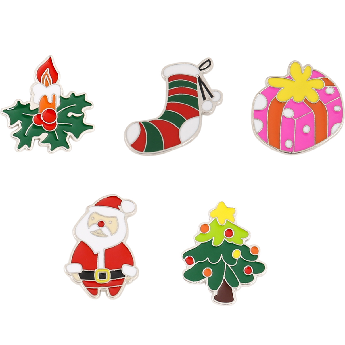 Pin de Navidad Broches para elementos navideños Pin muñeco de nieve campanas árbol de Navidad joyería pin decoraciones navideñas