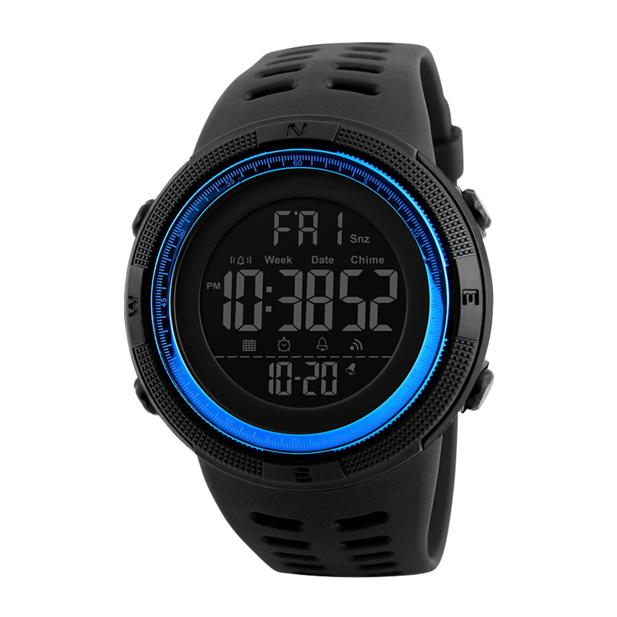 Reloj deportivo Digital de cara grande para hombre, reloj militar para correr, cronómetro con alarma resistente al agua, temporizador deportivo LED