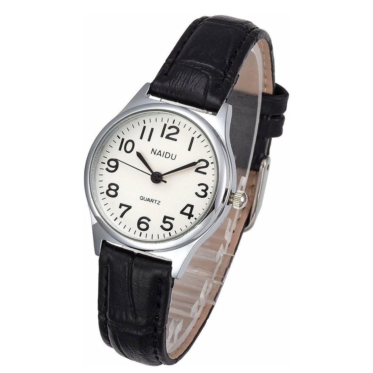 Reloj de Cuero para Mujer, Relojes de Vestir Informales de Moda, Reloj de Pulsera de Cuarzo con números Romanos para Mujer, diámetro de Esfera 28 mm