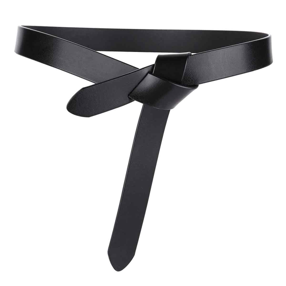 Cinturón de cintura Cinturones de nudo para mujer Cinturón elástico ajustable Banda de cintura con cincha, Anudado simple y cinturón de ajuste de cintura, 119 * 2,9 cm