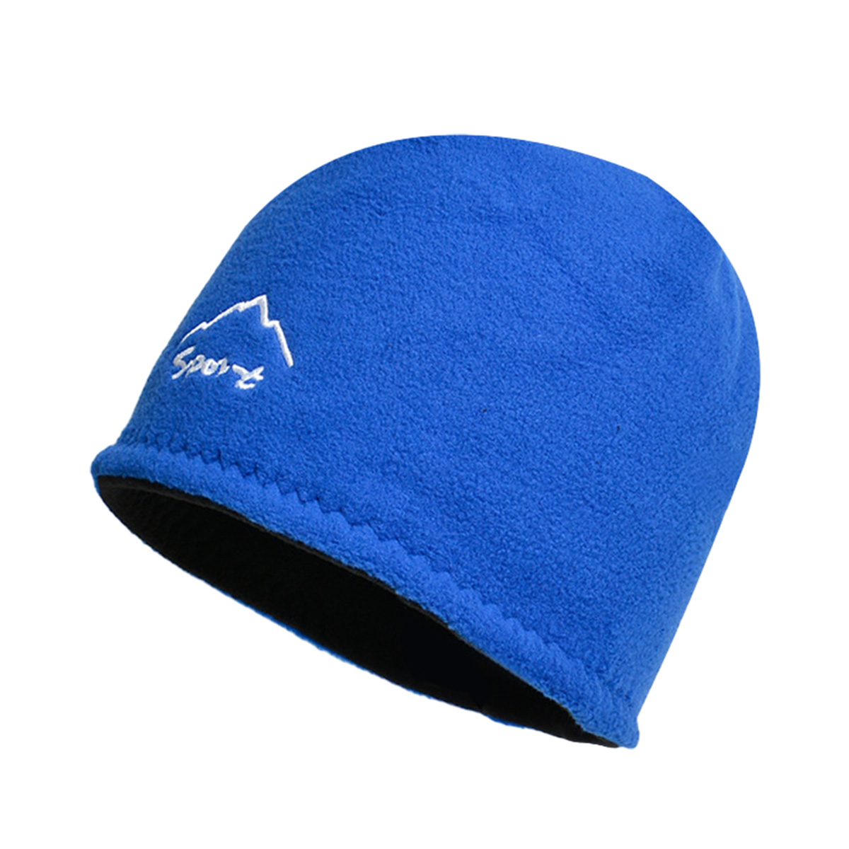 1 gorro de esquí frío para exteriores, gorro para la cabeza, forro polar, gorro cálido a prueba de viento de doble cara