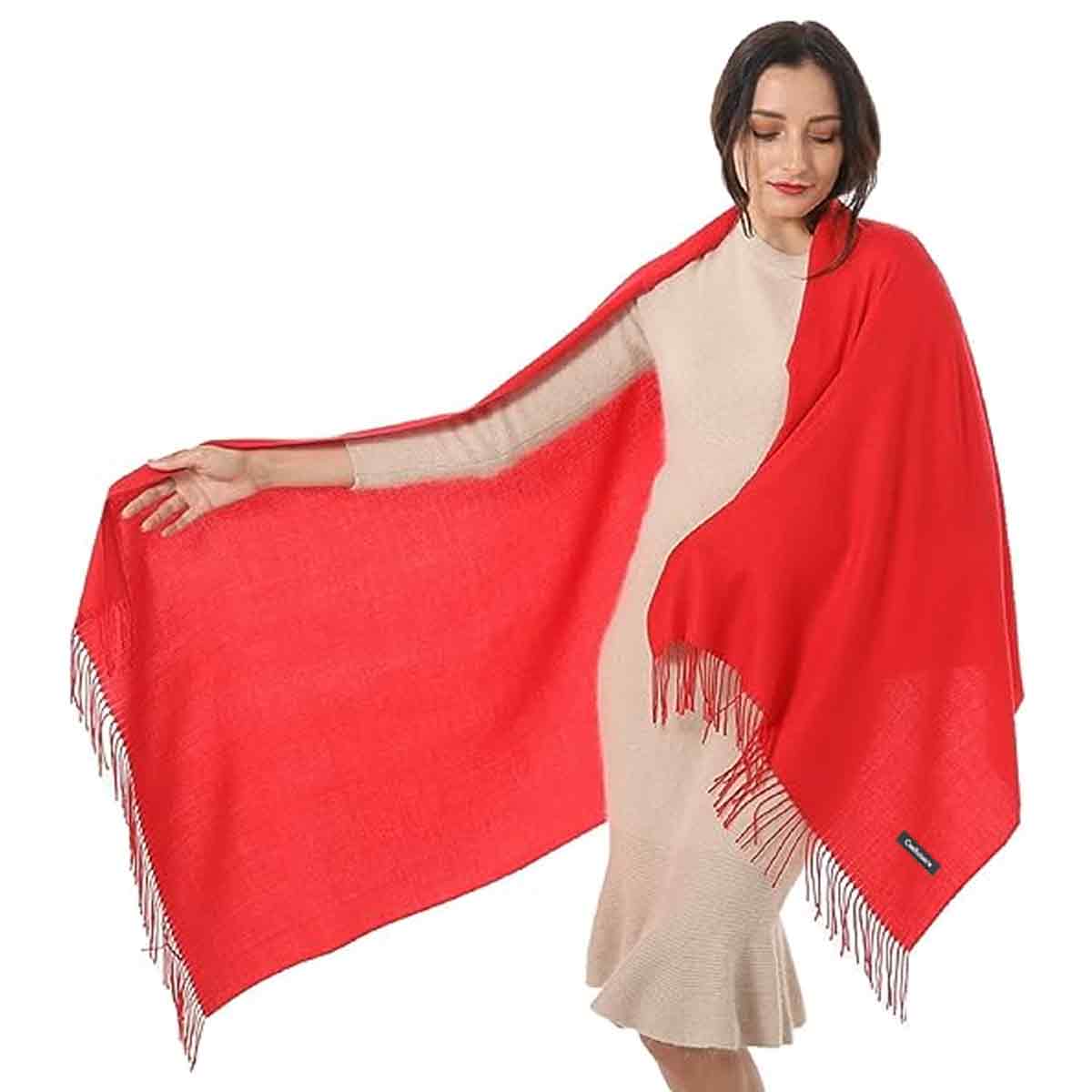 Bufanda para mujer, chal y abrigo, vestido de noche, bufanda larga cálida en invierno
