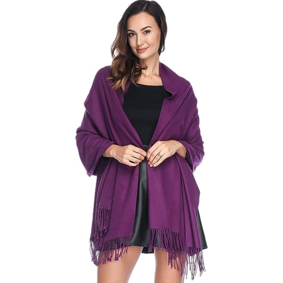 Bufanda de mujer Pashmina chales y abrigos para vestido de noche dama de honor boda nupcial invierno cálido largo bufandas grandes