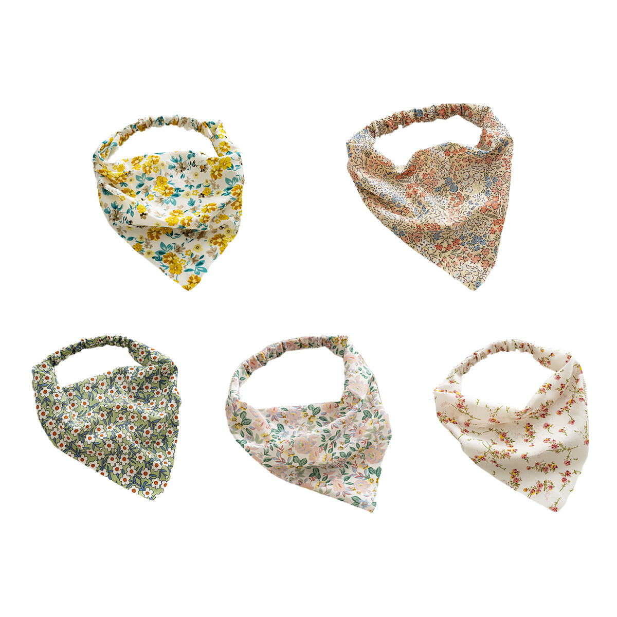 Bufanda para el cabello Hermosa diadema floral diadema de gasa diadema fina con pañuelo elástico