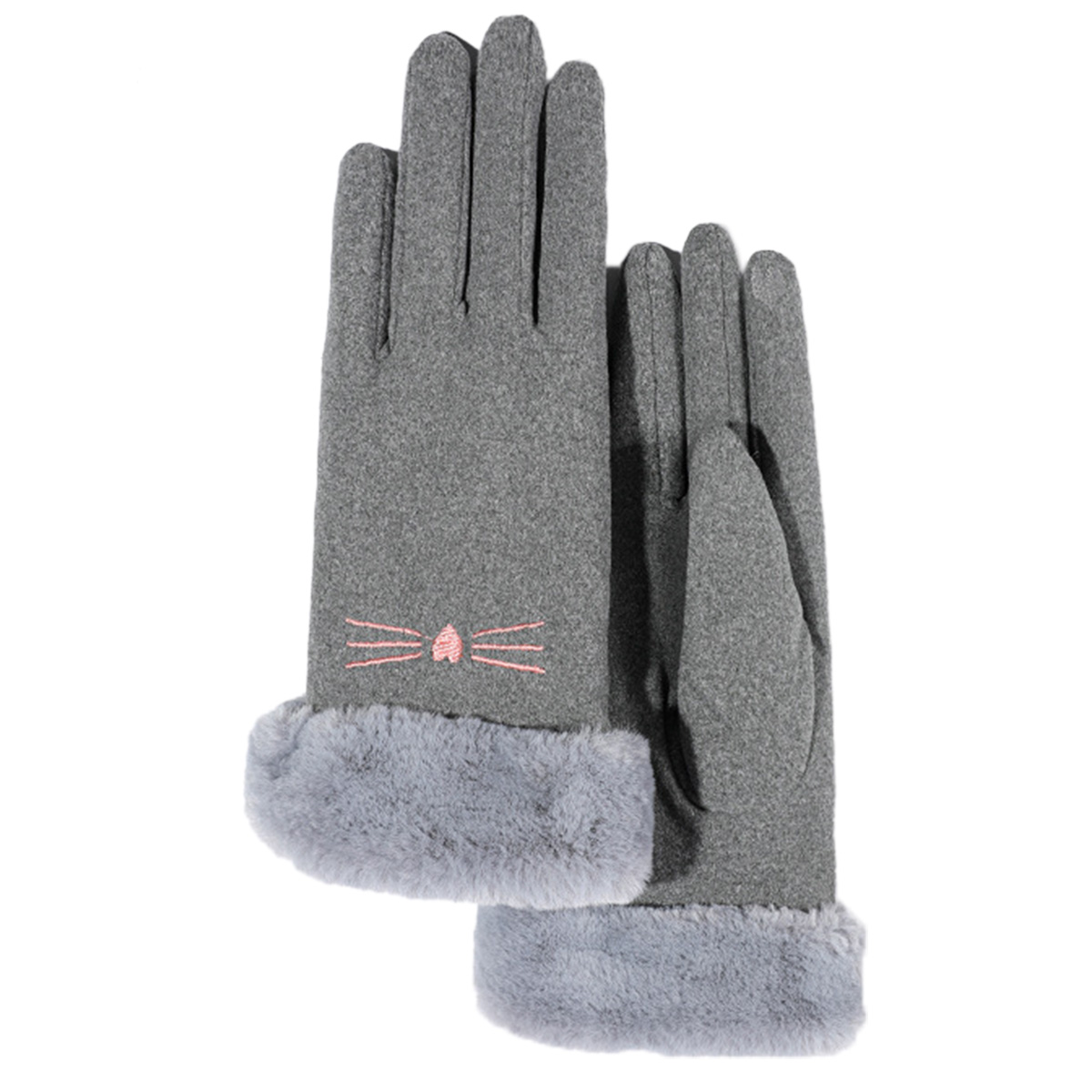 Guantes cálidos multicolores MFZFUKR para mujer acolchados gruesos pantalla táctil antifrío