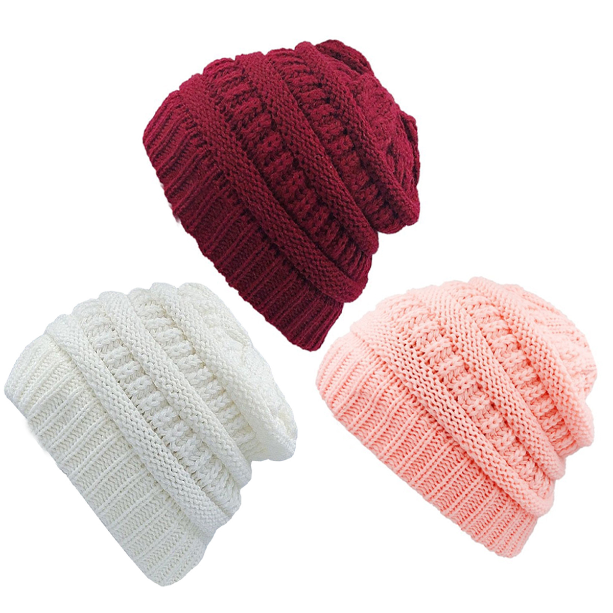 Gorro de punto de invierno para niños, gorros con forro polar cálido, gorro para bebé con Cable para niños, gorro con calavera para niñas y niños